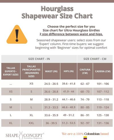 SHAPE CONCEPT ملابس داخلية للتحكم في البطن 330 Reloj de Arena Faja Columbiana in Kuwait