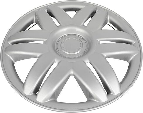 SCITOO 4-Pack Stylish & Tough 13" Silver Hubcaps, Compatible with Cars, Trucks, SUVs in Saudi Arabia