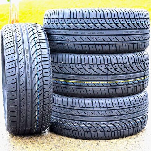إطار قطري عالي الأداء للشاحنات/السيارات الرياضية متعددة الاستخدامات Fullway HP108 لجميع المواسم - 275/35R19 275/35ZR19 275/35/19 275/35-19 نطاق تحميل 100Y XL 4-Ply BSW جدار جانبي أسود UTQG 380AA in Saudi Arabia