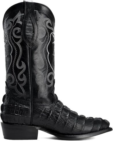 حذاء Joe Boots 904 كلاسيكي للرجال، حذاء غربي بطبعة كايمان غريبة، نعل جلدي من الجلد الأصلي على شكل حرف J in Kuwait