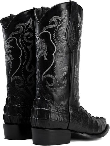 حذاء Joe Boots 904 كلاسيكي للرجال، حذاء غربي بطبعة كايمان غريبة، نعل جلدي من الجلد الأصلي على شكل حرف J in Kuwait