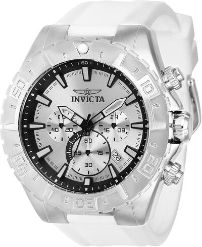 Invicta Aviator Men 49mm Stainless Steel Steel Silver dial VK63A Quartz in Saudi Arabia