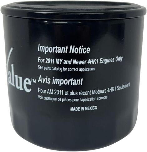 FleetValue Isuzu Diesel Oil Filter, part# 2-94654-200-0 or gm part#94654200, for 2011-2026 Isuzu 4HK1 Diesel 4.8L/5.2L (RJS, RQD) Engines, OEM Replacement, Fleet Maintenance, 1ct in Saudi Arabia