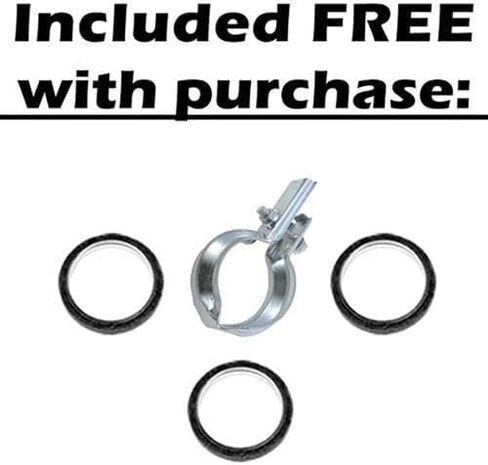 Northeastern Exhaust | Stainless Steel Exhaust Center Muffler Compatible for Toyota Sequoia 2001-2007 4.7L | Free Gaskets and Clamp Included | Automotive Replacement Part in Saudi Arabia