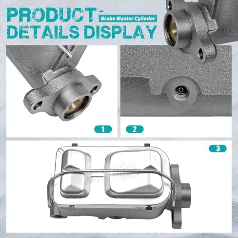 M39435 Brake Master Cylinder with Reservoir and Cap Compatible with Chevy and GMC Vehicles - P30, C30, K30, R3500, V30, V3500, P3500, C2500, K3500, R3500 - Replaces 14066425 in Saudi Arabia