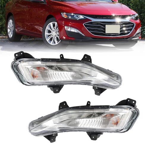 munirater 2-Pack Bumper Turn Signal Lights w/DRL Fog Lamps Assembly Left + Right Replacement for Malibu 2019-2024 in Saudi Arabia