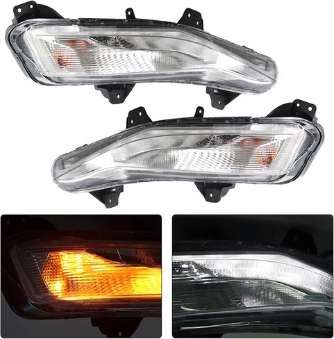 munirater 2-Pack Bumper Turn Signal Lights w/DRL Fog Lamps Assembly Left + Right Replacement for Malibu 2019-2024 in Saudi Arabia
