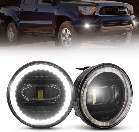 BUNKER INDUST LED Fog Lights Compatible with 2016-2022 Toyota Tacoma, Bumper Driving Fog Lamp Kit Replacement Foglight (1 Pair) in Saudi Arabia