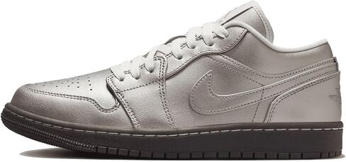 Air Jordan 1 Low SE Women's Shoes (HQ3529-099, Metallic Zinc/Summit White/Velvet) Size 8.5 in Saudi Arabia