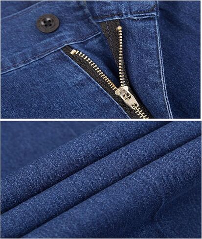 Jett Jeans للرجال الأكبر سنًا، بنطال جينز كلاسيكي مطاطي بقصة مستقيمة للرجال، من قماش الدنيم المطاطي للرجال in Saudi Arabia