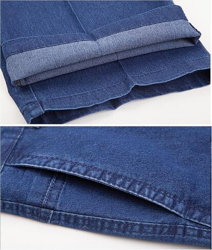 Jett Jeans للرجال الأكبر سنًا، بنطال جينز كلاسيكي مطاطي بقصة مستقيمة للرجال، من قماش الدنيم المطاطي للرجال in Saudi Arabia