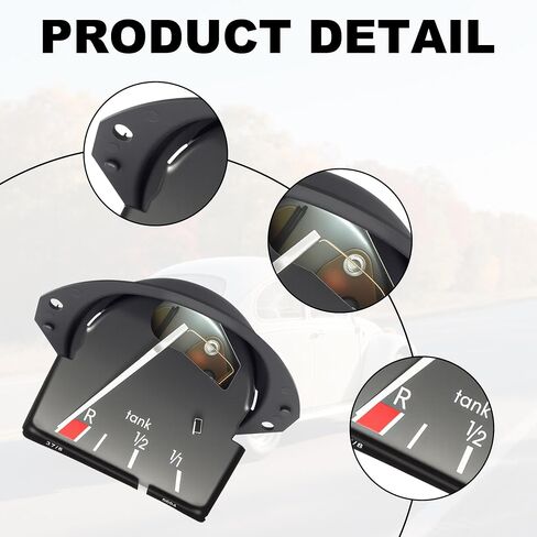 Fuel Level Gauge for 1968 1969 1970 1971 1972 1973 1974 1975 1976 1977 VW Type 1 for 1971 Thru 1979 VW Super Beetle for 1973 Thru 1974 VW Thing VW Bug 113957063B in Saudi Arabia