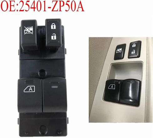 25401-ZP50A 25401ZP50A Front Left Driver Power Window Switch 1Pcs(25401-EA002) in Saudi Arabia