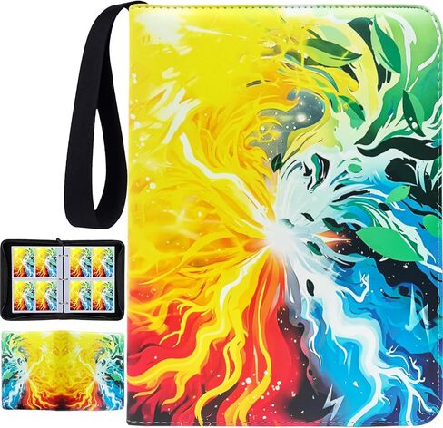 Premium 900 Pockets Trading Card Binder و 9 بطاقات جيب جمع ألبومات حامل الكتب مع Zipper و 50 من الأكمام القابلة للإزالة ، لبطاقات الألعاب الرياضية Game in Saudi Arabia