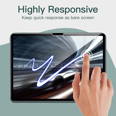 واقي شاشة للخصوصية من JETech لجهاز iPad Air 13 بوصة M2 (2024) مع أداة تثبيت سهلة، طبقة زجاجية مقواة مضادة للتجسس، عبوة واحدة in Kuwait