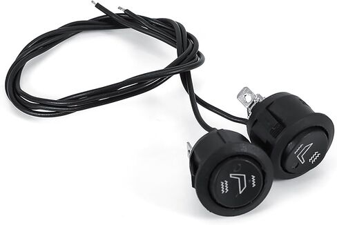 1 Pair Car Seat Heater, 3 Pin Heated Seat Kit, 12 V Heater Switch, High Low Off Control, for Cars, Truck, Boats, Motorcycles, Black in Saudi Arabia
