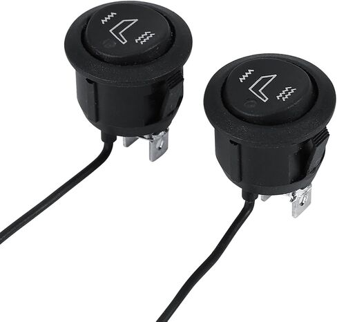 1 Pair Car Seat Heater, 3 Pin Heated Seat Kit, 12 V Heater Switch, High Low Off Control, for Cars, Truck, Boats, Motorcycles, Black in Saudi Arabia