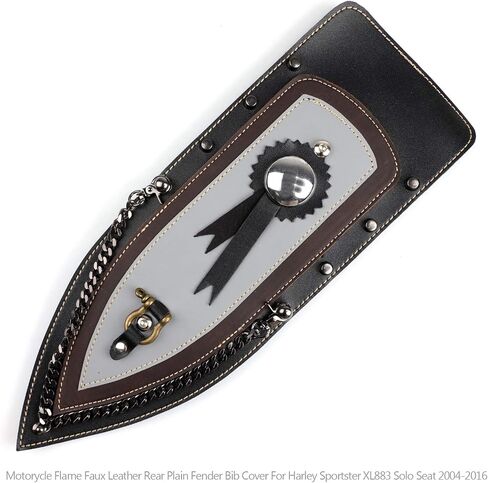 Rear Fender Bib Pu Solo Seat Leather Plain Fits for Sportster Xl883 04-16 05 06 in Saudi Arabia