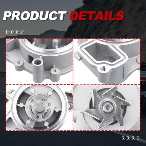 مضخة مياه المحرك للسيارات مع حشية 12630084 130-7350 متوافقة مع Chevry Impala Malibu Equinox GMC Alfa Buick Cadillac Oldsmobile Pontiac Saab Saturn 2000-2017 in Saudi Arabia