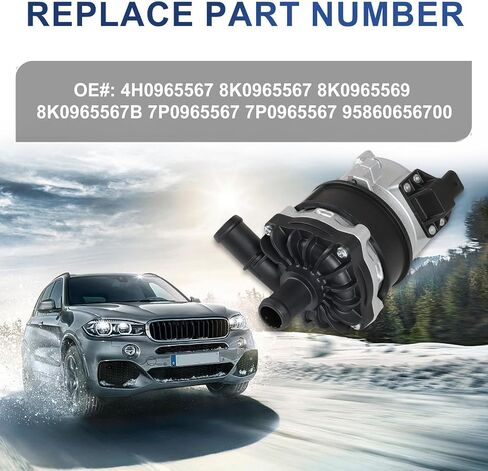 8K0965567 Engine Electric Water Pump Fits for 11-17 Audi Q7 3.0L, 12-13 Porsche Panamera 3.0L, 11-17 VW Touareg 3.0L Replace OE 4H0965567 8K0965567 8K0965569 8K0965567B in Saudi Arabia