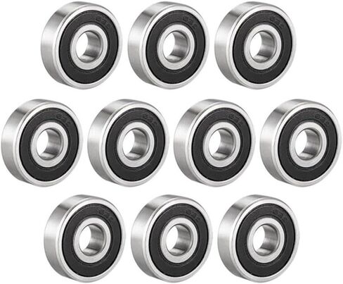 1/10 قطعة كرة أخدود عميقة تحمل 623-2Rs 624 625RS 626-2RS 627-2RS 628-2RS 629-2RS RS 2RS -2RS المطاط مختومة محامل مصغرة (5 قطعة 628 2RS 8x24x8) in Kuwait