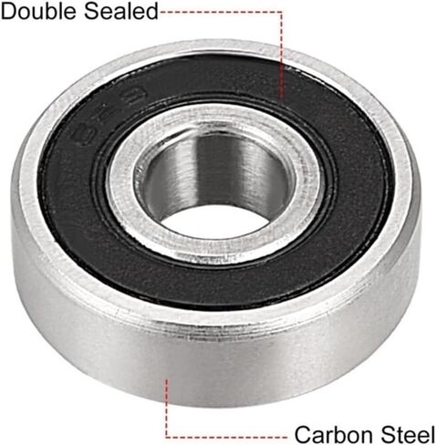 1/10 قطعة كرة أخدود عميقة تحمل 623-2Rs 624 625RS 626-2RS 627-2RS 628-2RS 629-2RS RS 2RS -2RS المطاط مختومة محامل مصغرة (5 قطعة 628 2RS 8x24x8) in Kuwait