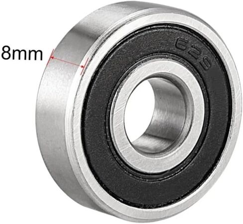 1/10 قطعة كرة أخدود عميقة تحمل 623-2Rs 624 625RS 626-2RS 627-2RS 628-2RS 629-2RS RS 2RS -2RS المطاط مختومة محامل مصغرة (5 قطعة 628 2RS 8x24x8) in Kuwait