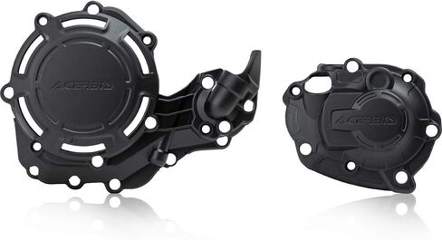 Acerbis X-Power Engine Cover Kit (Black) for 18-22 Yamaha YZ450F in Saudi Arabia