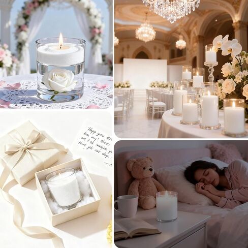 Aufien Pearled Candle 21.4 Oz,Refillable Candle Sand Wax Unscented Non Toxic, Lasting Powder Candles with 30 Wicks,Bead Candle Refill Making Kit in Saudi Arabia