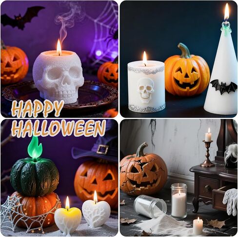 Aufien Pearled Candle 21.4 Oz,Refillable Candle Sand Wax Unscented Non Toxic, Lasting Powder Candles with 30 Wicks,Bead Candle Refill Making Kit in Saudi Arabia