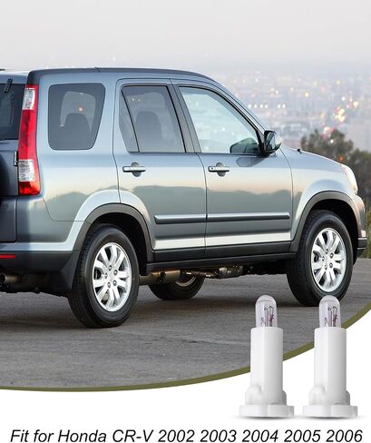 لمبة مفتاح التحكم HVAC مع مقبس أبيض استبدال 79672-S3N-N41 مناسب لسيارة Honda CR-V 2002-2006، 6 قطع in Saudi Arabia