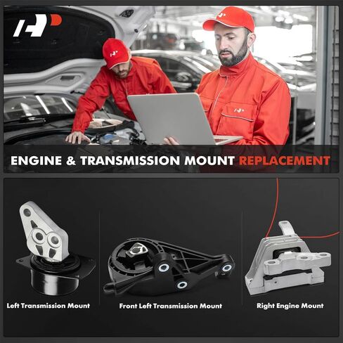 A-Premium 3PCS Engine Motor Mount and Transmission Mount Set Compatible with Cadillac SRX 2010-2016, 3.0L 3.6L, Automatic Transmission in Saudi Arabia