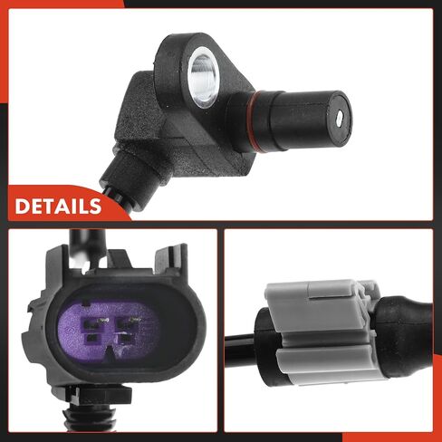A-Premium Front ABS Wheel Speed Sensor for Oldsmobile, Buick, Saab, Chevy & GMC - 9-7x, Trailblazer EXT, Envoy XL XUV, Envoy, SSR, Bravada, Rainier, 2002 03 04 05 06 07 08 2009 - Front Left or Right in Saudi Arabia