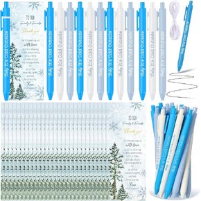 100 PCS Baby Shower Party Favors Duvors Dream Decorations 50 Pallpoint Pens with 50 Thanks Tags للضيوف لإرجاع جوائز جوائز الحفلات (بني ، أحمر ، أزرق ، أبيض ، أصفر ، موضوع رعاة البقر) in Saudi Arabia