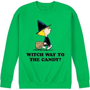 HYBRID APPAREL - الفول السوداني - Witch Way To The Candy - بلوفر صوف رجالي برقبة دائرية in Saudi Arabia