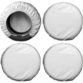 4PCS RV Tire Covers, Anti-UV Waterproof Camper Wheel Protector, Tough Travel Trailer Truck Sun Snow Rain Tyre Protection Covers, Suitable for 27-29" Tire Diameter in Kuwait