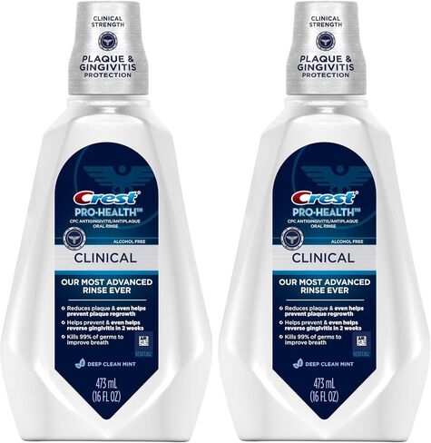 Crest Pro-Health Clinical Deep Clean Mint Mouthwash 473 Ml in Saudi Arabia