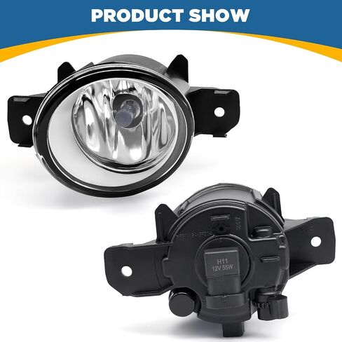 TOPUS Fog Lights Assembly For Nissan Altima 2016-2018 4-Door Sedan Clear Lens Fog Lamps Left and Right Side with H11 12V 55W Halogen Bulbs 622579HS0A 622569HS0A in Saudi Arabia