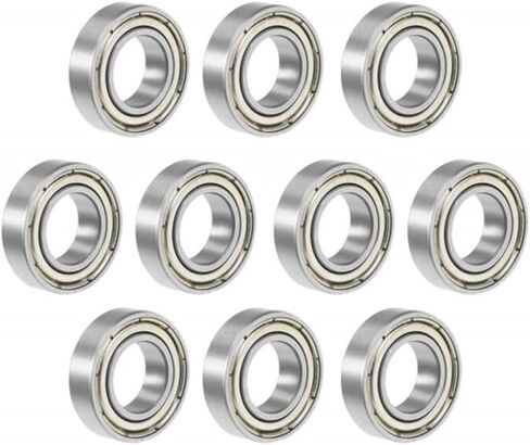10 قطع 6800-2RS 6800LLU 6000ZZ 6800 2RSV MAX تحمل 10 * 19 * 5 مم كرات كاملة للدراجة المحورية إصلاح أجزاء 6800 2RS RSV محامل كروية (فضي، 6800-2RS_ABEC 1) in Kuwait