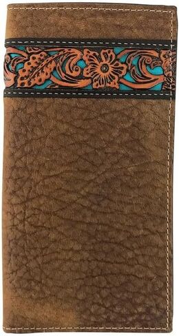 ROPER Western Wallet Men Pebble Grain Floral Tool Rodeo Tan 8152000 in Saudi Arabia