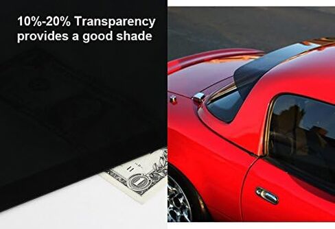 Smoke Acrylic Rear Window Roof Visor Spoiler Compatible with 1990-2005 Mazda Miata Hard Top in Saudi Arabia