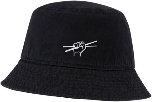 Mens Bucket Hats for Women Drummer Sticks Embroidered Bucket Hat Outdoor Fisherman Hat in Saudi Arabia