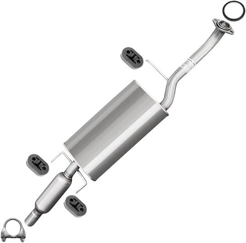 Exhaust Muffler Compatible for 2009-2012 Ford Escape 3.0L | Stainless Steel | Northeastern Exhaust | Free Gasket, Clamp, and Hangers Included | Automotive Replacement Part in Saudi Arabia