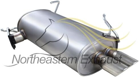 Exhaust Rear Muffler Compatible for 2007-2013 Mitsubishi Outlander 3.0L | Stainless Steel | Northeastern Exhaust | Free Gasket Included | Automotive Replacement Part | Direct-Fit in Saudi Arabia