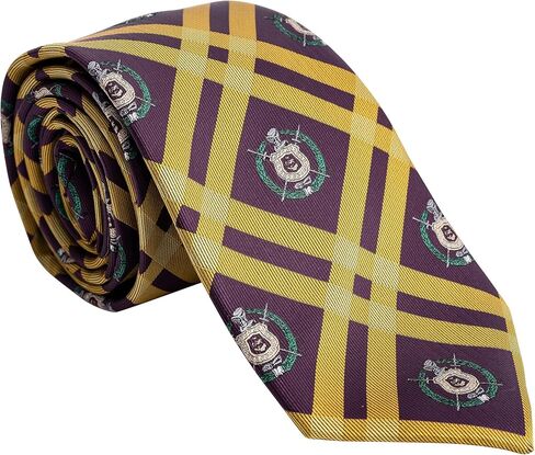 Desert Cactus Omega Psi Phi Tie Fraternity 100% Polyester with Logo Officially Licensed (Style C) in Saudi Arabia