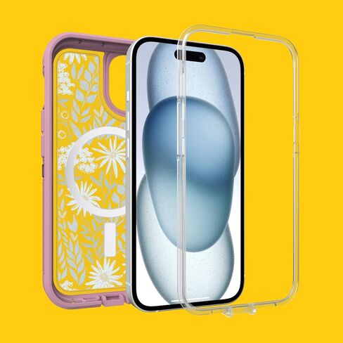 حافظة OtterBox iPhone 15 وiPhone 14 وiPhone 13 Defender Series XT مزودة بـ MagSafe، بدون شاشة، متينة - عبوة غير قابلة للبيع بالتجزئة - جزيرة الزمرد in Saudi Arabia