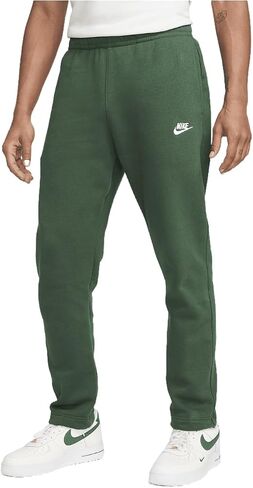 Nike Sportswear Club Fleece Men's Pants (Fir/Fir/White, BV2707-323) Size Small in Saudi Arabia