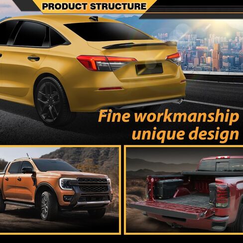 Rear Bumper Compatible with Honda Civic 2016-2024 Reinforcement Black in Saudi Arabia