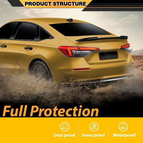 Rear Bumper Compatible with Honda Civic 2016-2024 Reinforcement Black in Saudi Arabia