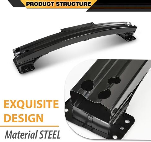 Rear Bumper Compatible with Honda Civic 2016-2024 Reinforcement Black in Saudi Arabia